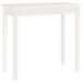 VidaXL Wandtafel 80x40x75 cm Massief Grenenhout Wit