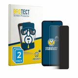 BROTECT - privacy screenprotector voor Lava Bold N2 Lite - Folie Beschermfolie Blauwlichtfilter 2 Stuks