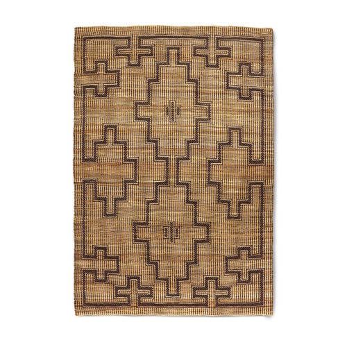 HKLIVING vloerkleed jute bruin Tuareg