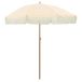 vidaXL Strandparasol Polyester en staal Rond