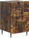 vidaXL Nachtkastje met lade Gerookt eiken 43x 41 x 68 cm Bewerkt hout