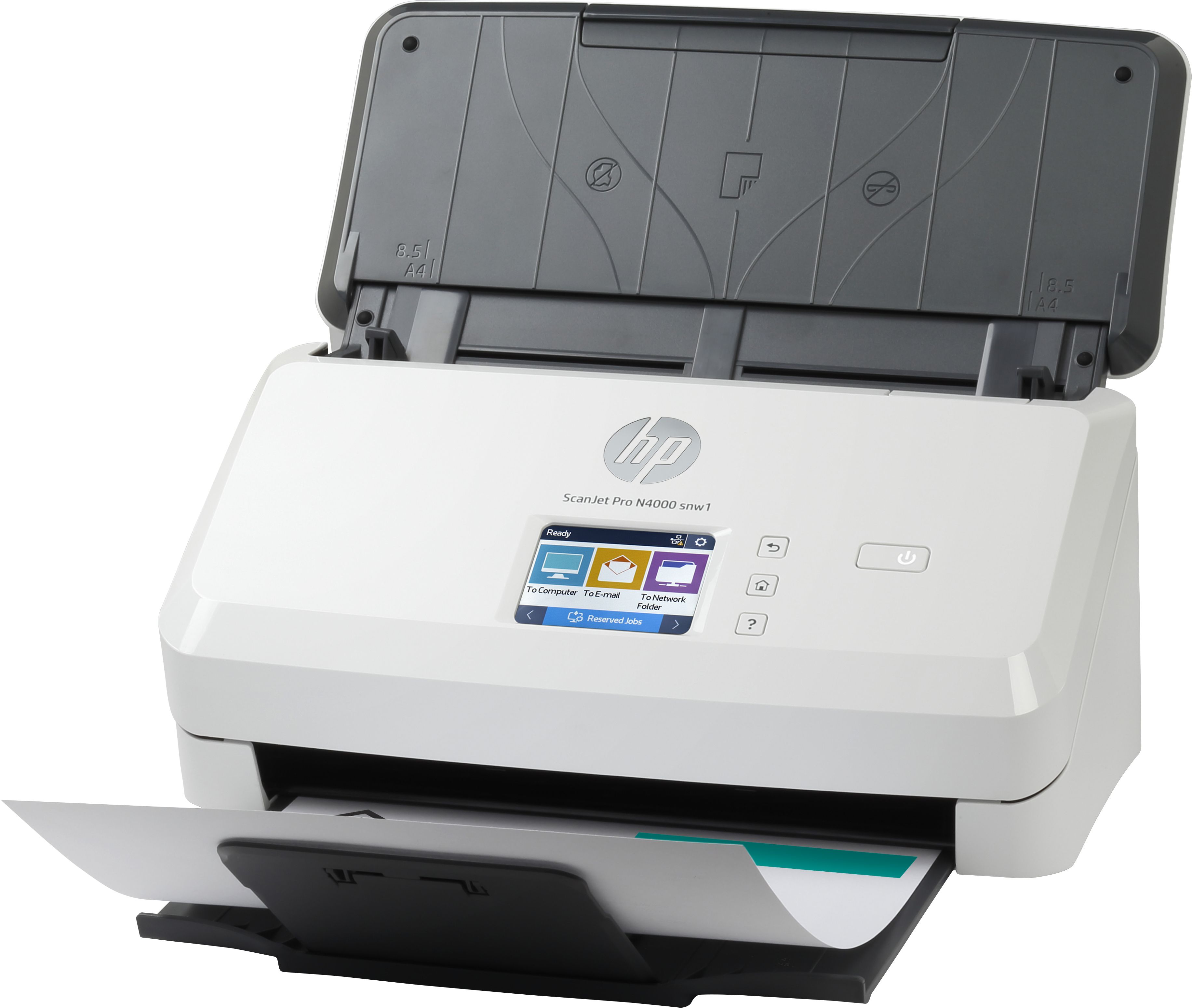HP Scanjet Pro N4000 snw1 Sheet-feed Scanner - A4 - 600 x 600 DPI - Black, White