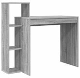 Bureau en Bois Bureau Moderne avec 2 Étagères