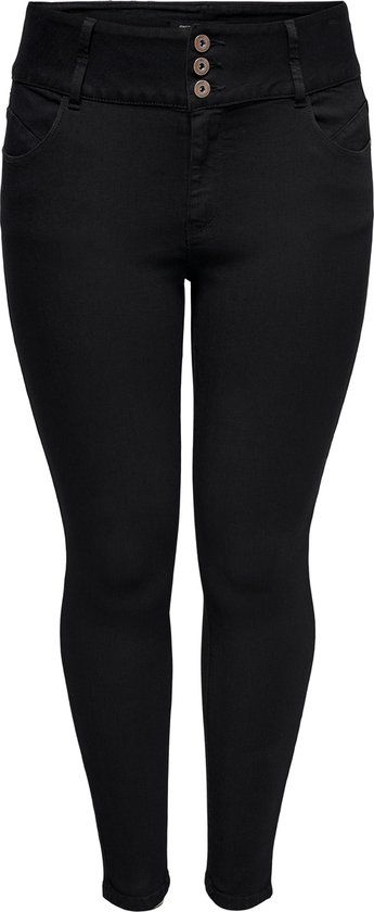 ONLY Carmakoma Caranna HW SK ANK Jeans Black Women's - Size W52 x L32