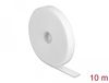 Delock Hook-and-loop tape on roll L 10 m x W 20 mm white