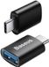 Baseus Ingenuity Series adapter van USB Type C naar USB-A 3.2 gen - 1 - zwart