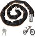 Chaîne de vélo 121 cm - 6 mm acier au manganèse - 2 clés