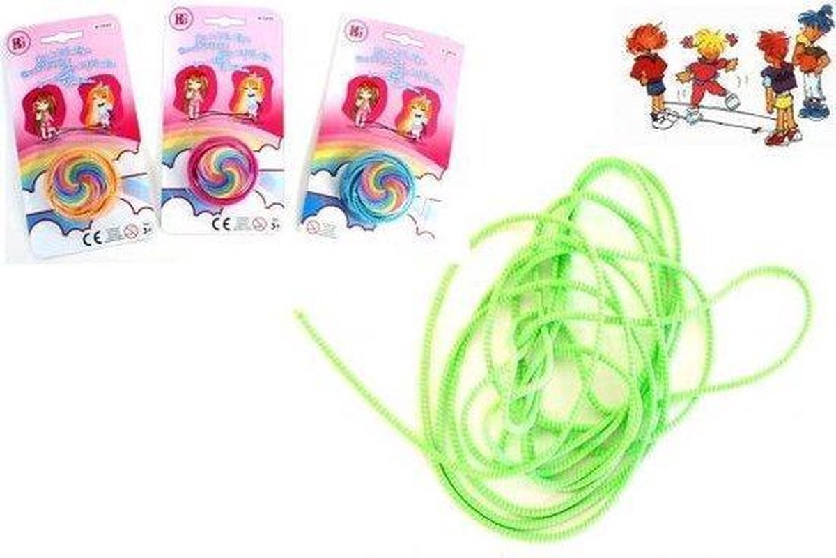 BG Springelastiek | Jumprope | Elastieken | Springtouw | 300cm | Roze