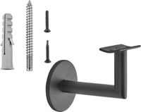SOTECH 2 leuninghouders CLASSIC zwart Hoogte 67,8 mm Uitstek 67,5 mm voor leuningen met Ø 45 mm Leuninghouders voor wandmontage