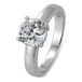 RELOJITOS EUROMEDITERRANEA S.L Bague élégante pour femme en argent – Argent sterling 925 avec zircons