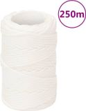 vidaXL Boottouw 2 mm 250 m polypropyleen volwit