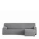 Eysa Bi-elastische bankhoes voor chaise longue, met korte arm aan de rechterkant, kleur grijs, design Harlem
