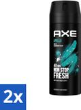 Axe 2 x Bodyspray Apollo Sauge & Cèdre 150 ml