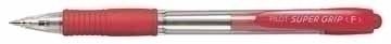 Pilot Supergrip Neon XS, red Retractable ballpoint pen with clip Fine