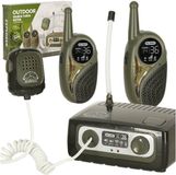 Ikonka Talkie-walkie kortegolfset met schakelbord pour enfants kaki