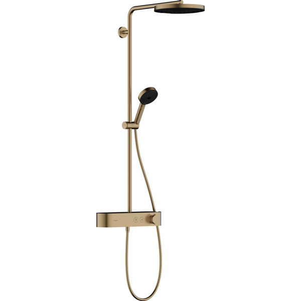 Hansgrohe Pulsify s showerpipe 260 1jet met 400 brushed bronze 24220140