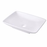Relaxdays wastafel, 10 x 59 x 37 cm, wit