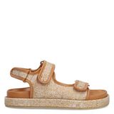 Sacha - Dames - Beige raffia plateau sandalen - Maat 39