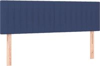 vidaXL - Hoofdborden - 144x5x78/88 cm - Stof - Blauw