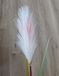 Mica Decorations herbe artificielle/herbe plume tige unique - 3x pièces - branches - plume rose/blanc - 72 cm