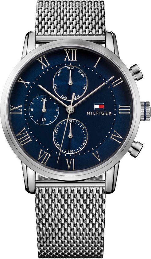 Tommy Hilfiger Sport Kane Horloge TH1791398 - 44mm - Zilverkleurig