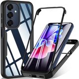 Techsuit Hoesje geschikt voor Samsung Galaxy A17/A16 - ColorVerse 360 Case met Screenprotector - Zwart