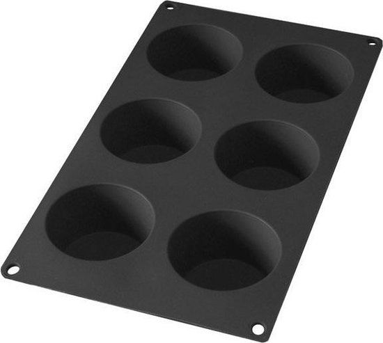 Lékué Bakvorm 6 Muffins - Siliconen - Black
