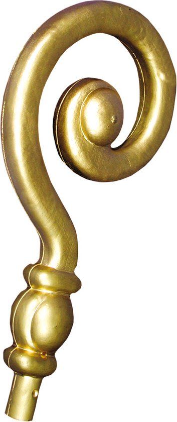 Boland Sinterklaas Krul Opzetstuk - Goud - Unisex - Volwassenen - 36 cm