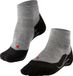 FALKE TK5 Short anti-blaar dun wol functioneel materiaal wandelsokken dames grijs - maat 41-42
