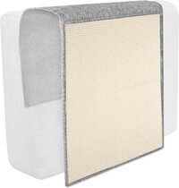 Navaris Krabmat voor Katten - Krabmat voor aan Bank - Lichtgrijs - 130 x 45 cm