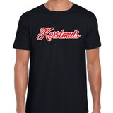 Bellatio Decorations Kerstmuts fout Kerst t-shirt - zwart - heren - Kerstkleding / Kerst outfit M