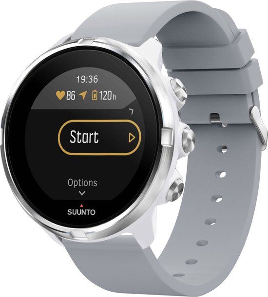 iMoshion Siliconen Bandje 24 mm - Grijs - Geschikt voor Suunto 7 / 9 (Baro) & Sony Smartwatch 2