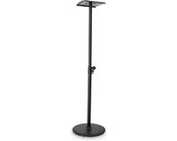 Gravity SP 3202 LR B Studiomonitor-standaard met ronde voet, zwart
