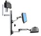 Ergotron LX Wall Mount System 68,6 cm (27") Muur Zwart, Zilver