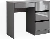 Vicco Sherry Kaptafel – 90 cm met 4 laden Hoogglans grijs
