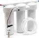 Naturewater NW-PRG03 filtre à eau avec 3 filtres, 5 µm, cartouches filtrantes PP de Ø60 mm, filtre sous évier avec fixation murale, clé de filtre, filtre à sédiments, bloc de charbon actif, granulés de charbon actif
