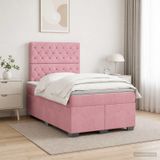 Maison Exclusive - Lit boxspring avec matelas et tête de lit Rosa 120 x 200 cm, velours
