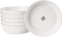 Equivera Assiettes à spaghettis - Céramique - Blanc - 6 personnes