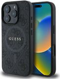 Guess 4G Ring Classic Logo Hoesje Geschikt voor iPhone 16 Pro - Zwart