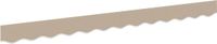 vidaXL - Vervangende volant voor zonnescherm - 3,5 m - Beige - Polyester