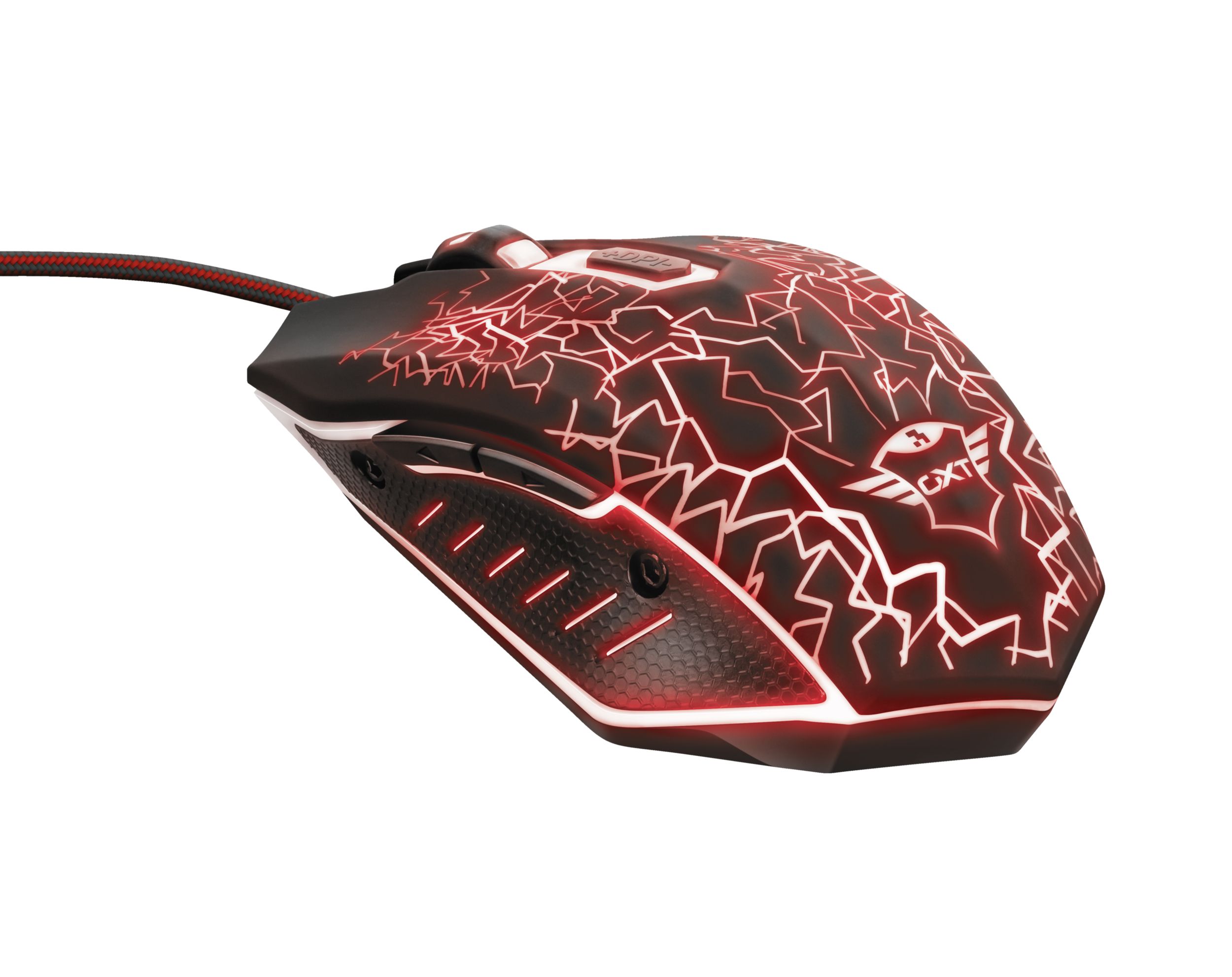 Trust GXT 105 Izza Gaming Muis - Zwart/Rood