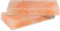 Merkloos Pierre à griller BBQ Himalaya 20×10×2,5 cm – 2 pièces pierre à sel réutilisable pour barbecue pour viande poisson et légumes