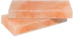 Merkloos Pierre à griller BBQ Himalaya 20×10×2,5 cm – 2 pièces pierre à sel réutilisable pour barbecue pour viande poisson et légumes