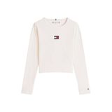 Tommy Hilfiger longsleeve wit rib gebreid