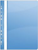 DONAU 1704001PL-10 Plastic snelhechtmappen, geperforeerd, A4, blauw, 10 stuks