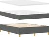 vidaXL Boxspring Bed met Hoofdeinde Donkergrijs 140 x 190 cm Stof