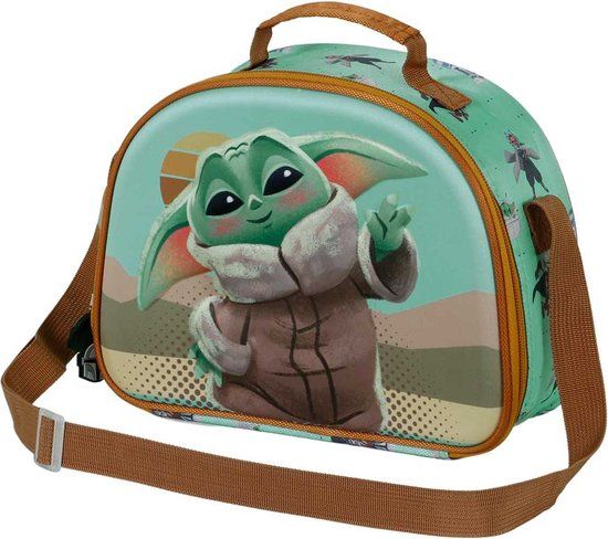 Karactermania Disney Star Wars The Mandalorian Baby Yoda Grogu 3D Thermische Lunchtas Groen