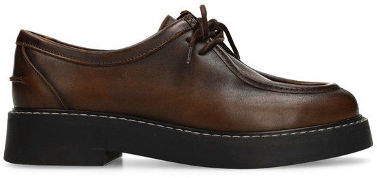 Sacha Dames Bruine leren veterschoenen Maat 36