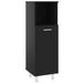 VidaXL Armoire de salle de bain 30x30x95 cm bois de placage noir