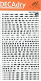 APLI DD50F - Zwarte overdraagbare letters en cijfers 3 mm 888 tekens